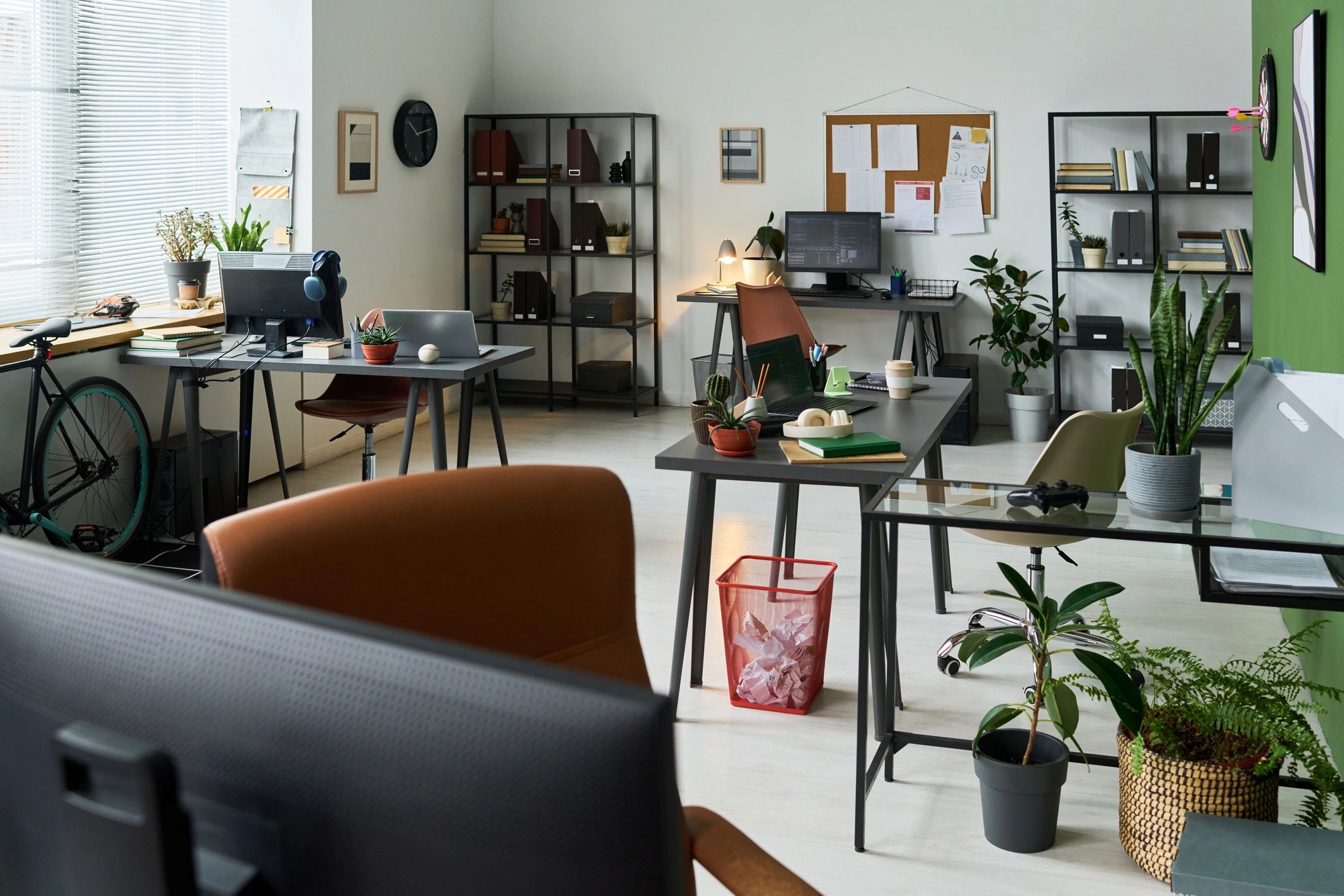 Modern office workspace representing planning and operations